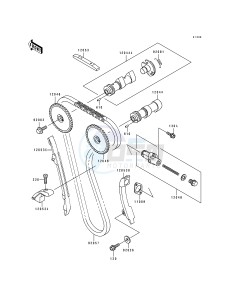 KL 650 B [TENGAI] (B2-B3) [TENGAI] drawing CAMSHAFT_TENSIONER