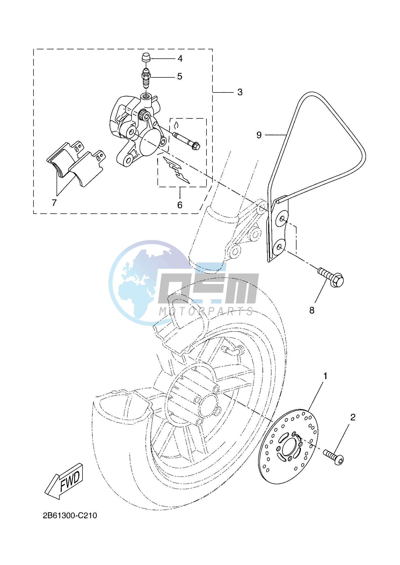 FRONT BRAKE CALIPER