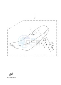 YZ85LW (1SNG 1SNJ 1SPG 1SPJ) drawing SEAT