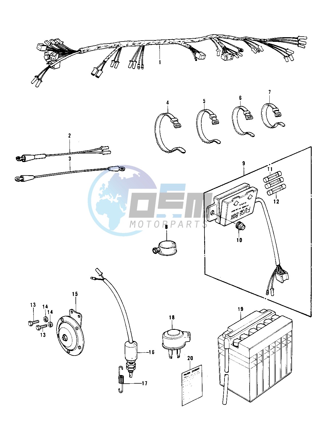 CHASSIS ELECTRICAL EQUIPMENT -- KH250-A5- -