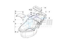 BOULEVARD - 150 CC 4T E3 drawing CASE HELMET