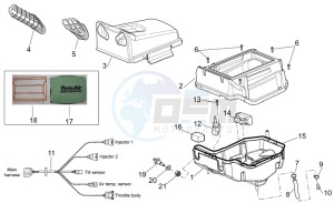 RXV 450 RXV 450-550 STREET LEGAL drawing Air box