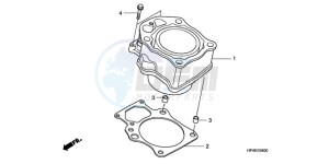 TRX420FEA Europe Direct - (ED / 4WD) drawing CYLINDER