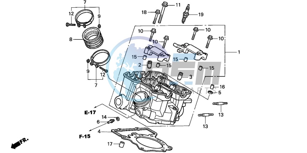 CYLINDER HEAD (REAR)