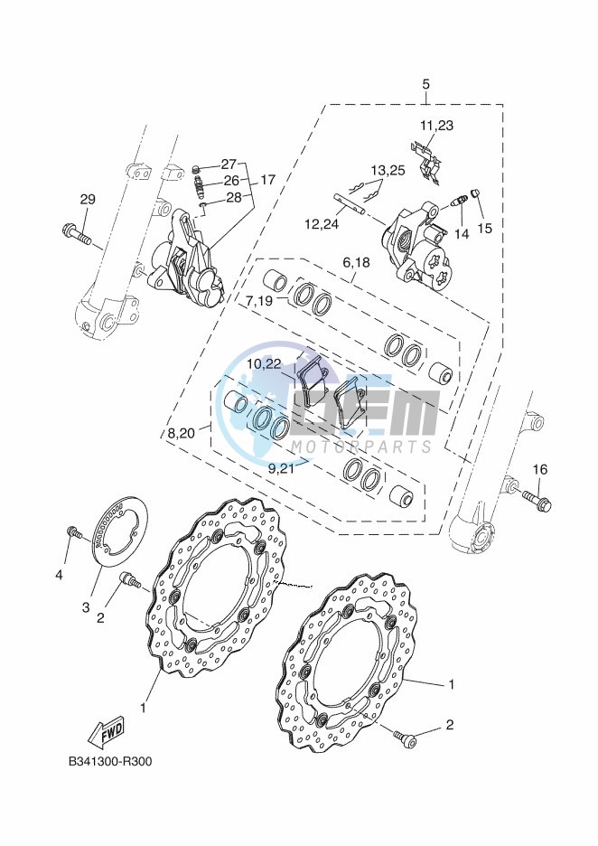 FRONT BRAKE CALIPER