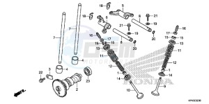 TRX420FED TRX420 Europe Direct - (ED) drawing CAMSHAFT/VALVE