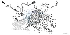 TRX500FM5F TRX500FM Europe Direct - (ED) drawing REAR CRANKCASE COVER