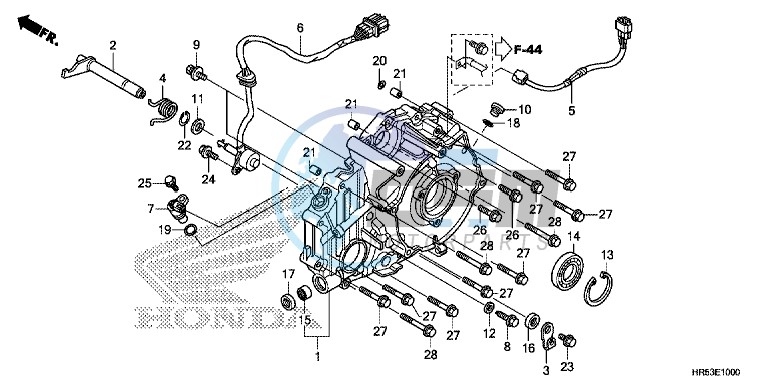 REAR CRANKCASE COVER