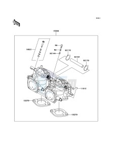 JET SKI 800 SX-R JS800A9F EU drawing Carburetor