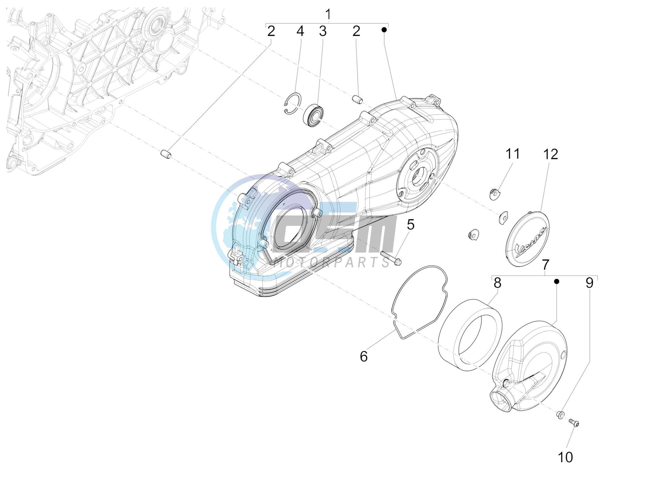 Crankcase cover - Crankcase cooling