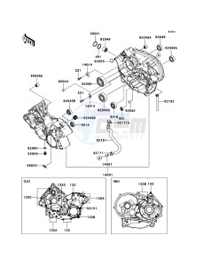 KFX700 KSV700B8F EU drawing Crankcase