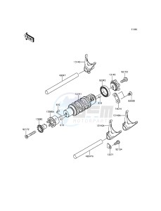 ER-6N_ABS ER650FEF XX (EU ME A(FRICA) drawing Gear Change Drum/Shift Fork(s)