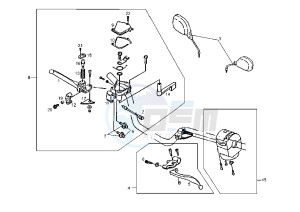 DXR QUAD - 200 cc drawing HANDLE SWITCH, LEVER