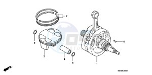 CRF450RC drawing CRANKSHAFT/PISTON