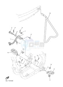 YZ450F (B115 B116 B117) drawing STAND & FOOTREST