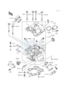 KVF 400 B [PRAIRIE 400] (B1) [PRAIRIE 400] drawing CYLINDER HEAD-- VF400AE520628 - - -