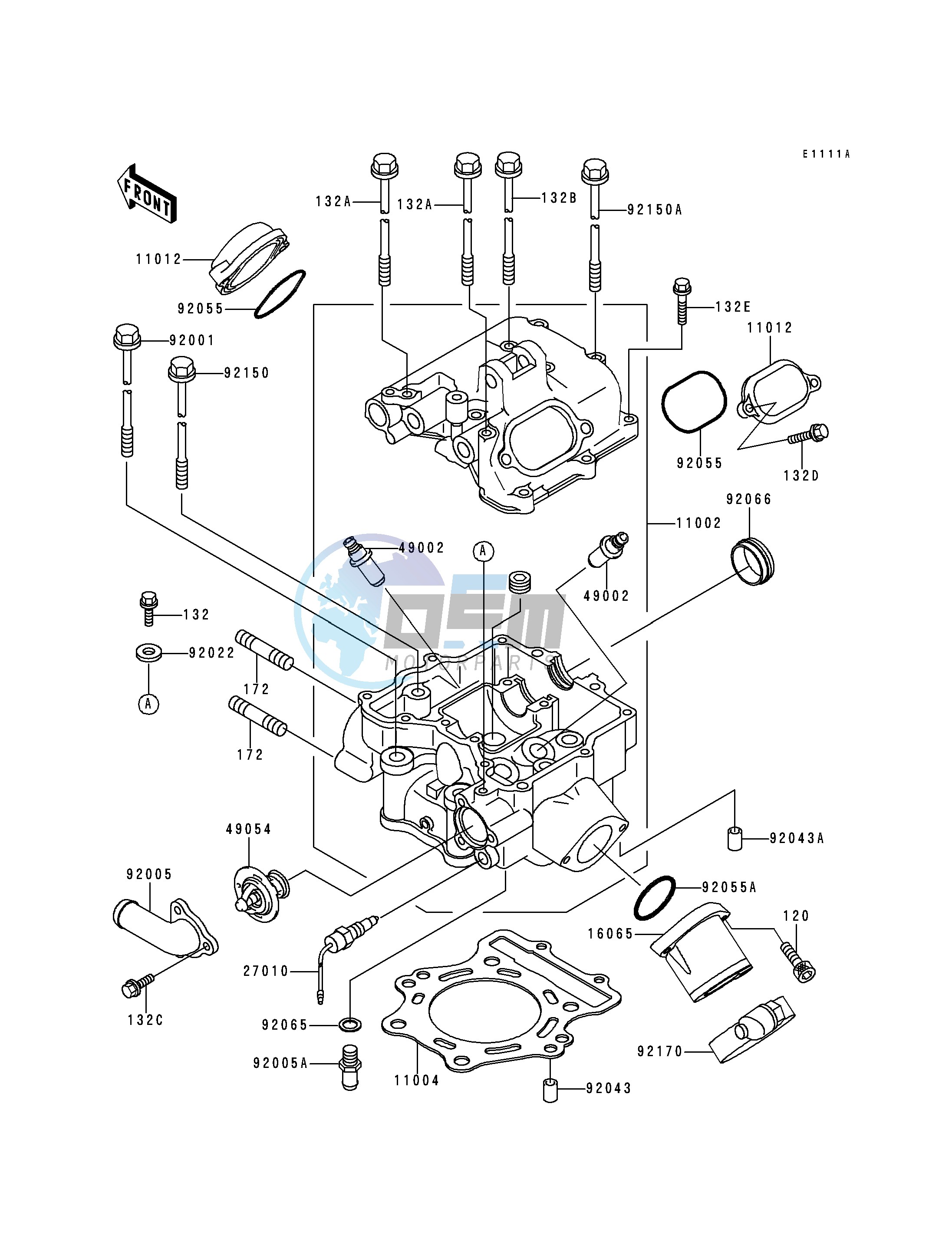 CYLINDER HEAD-- VF400AE520628 - - -