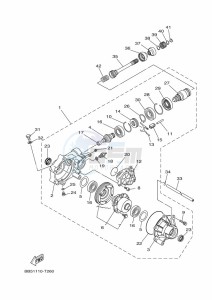 YFM450FWB KODIAK 450 (BJ5E) drawing FRONT DIFFERENTIAL