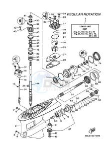 F350AETU drawing PROPELLER-HOUSING-AND-TRANSMISSION-1