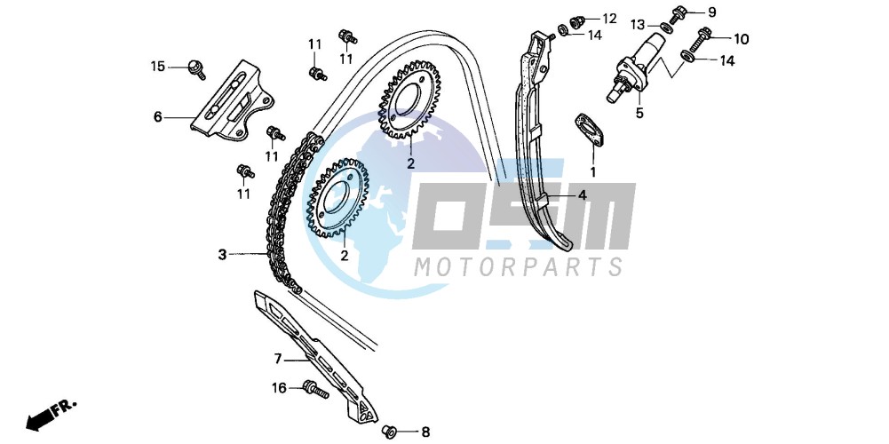 CAM CHAIN/TENSIONER (2)