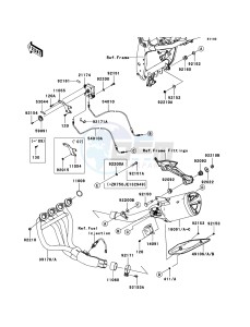 Z750_ABS ZR750MAF GB XX (EU ME A(FRICA) drawing Muffler(s)