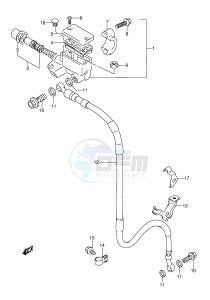 RMX250 (E1) drawing FRONT MASTER CYLINDER (MODEL K L M N S)