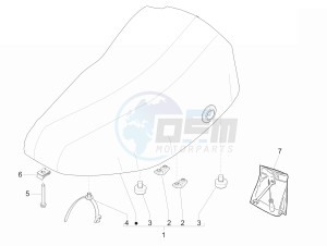 Liberty 125 4t Delivery e3 Single drawing Saddle seats - Tool roll