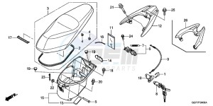 NSC50MPDE NSC50MPDE UK - (E) drawing SEAT/LUGGAGE BOX