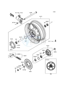 Z800 ABS ZR800BFF FR GB XX (EU ME A(FRICA) drawing Rear Hub