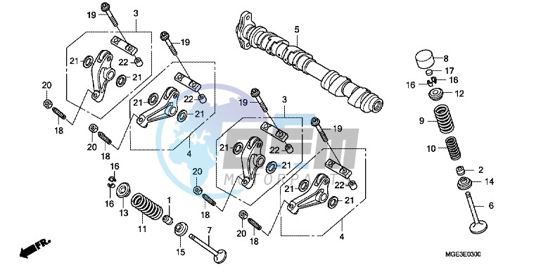 CAMSHAFT/VALVE (FRONT)