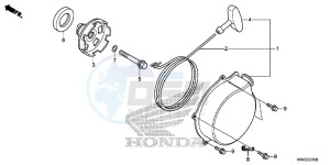 TRX500FM1H TRX500 ED drawing RECOIL STARTER