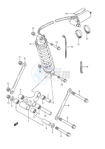 GSX-R1100 (E28) drawing REAR CUSHION LEVER