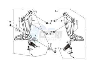 WOLF SB125Ni (L8) EU drawing FOOT PEG L / R