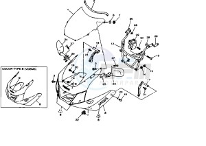 TRX 850 drawing COWLING