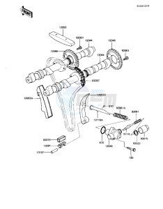 KZ 1100 L [LTD SHAFT] (L1) [LTD SHAFT] drawing CAMSHAFTS_CHAIN_TENSIONER