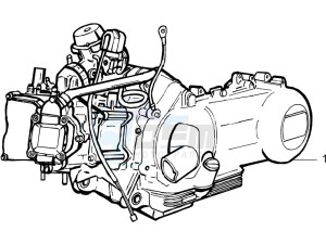 LX 125 4T drawing Engine assembly