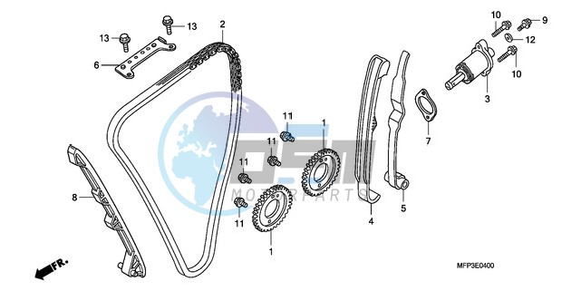 CAM CHAIN/TENSIONER