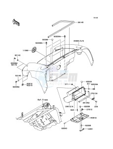 MULE_610_4X4 KAF400ABF EU drawing Front Box