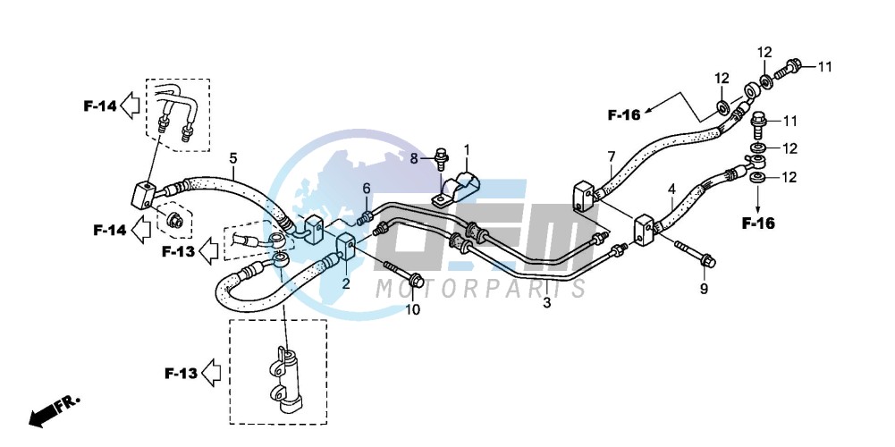 REAR BRAKE HOSE (ST1300)