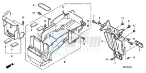 CB1300SA9 KO / ABS BCT TY2 drawing REAR FENDER (CB1300A/CB13 00SA)