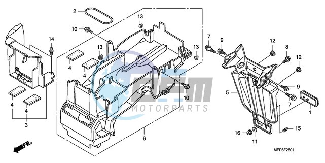 REAR FENDER (CB1300A/CB13 00SA)