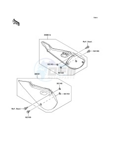 KX65 KX65-A6 EU drawing Side Covers