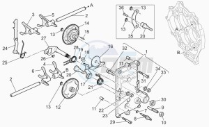 V 11 1100 Cat. Cat. drawing Gear box selector