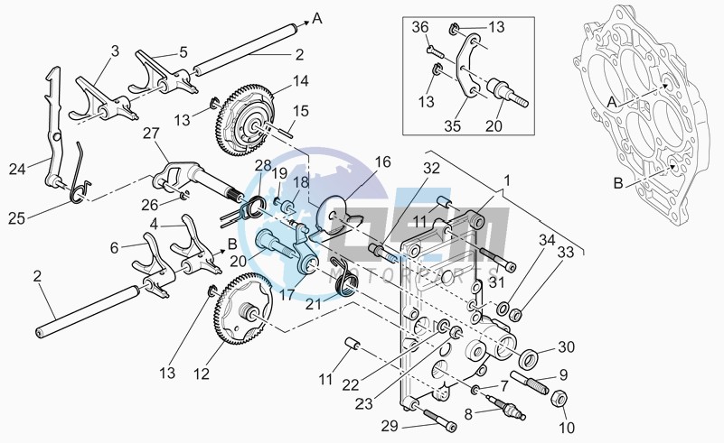 Gear box selector