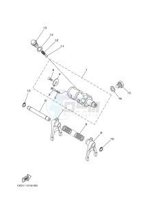 YXM700E YXM700PF VIKING (1XPS) drawing SHIFT CAM & FORK