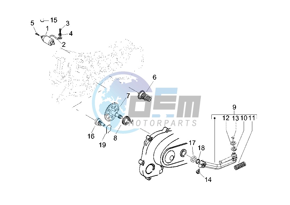 Starting motor