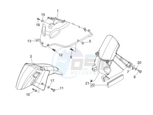 Nexus 250 e3 drawing Wheel housing - Mudguard