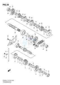 DL650 (E3) V-Strom drawing TRANSMISSION