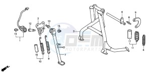 CBR600F4 drawing STAND