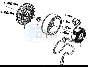 ALLO 50 (45 KM/H) (AJ05WA-EU) (L8-M0) drawing AC GEN. ASSY